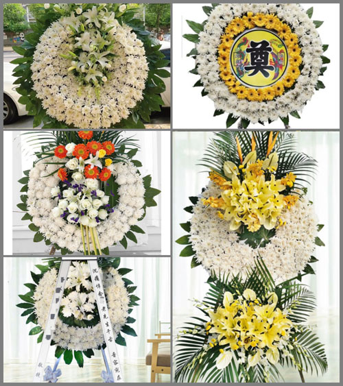 山东青岛平度市云山镇河南大白村花圈速递